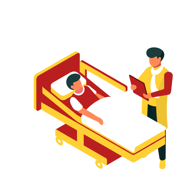 Doctor Helping Patient in Clinical Rehabilitation