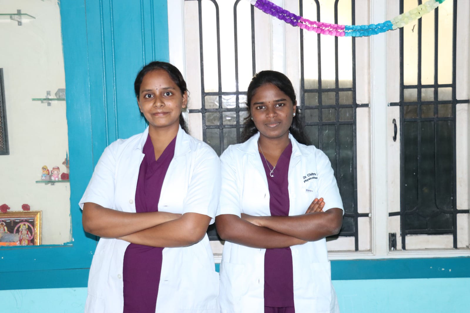Dr. Chitra Devi and Dr. Bavithra - Founding Physiotherapists